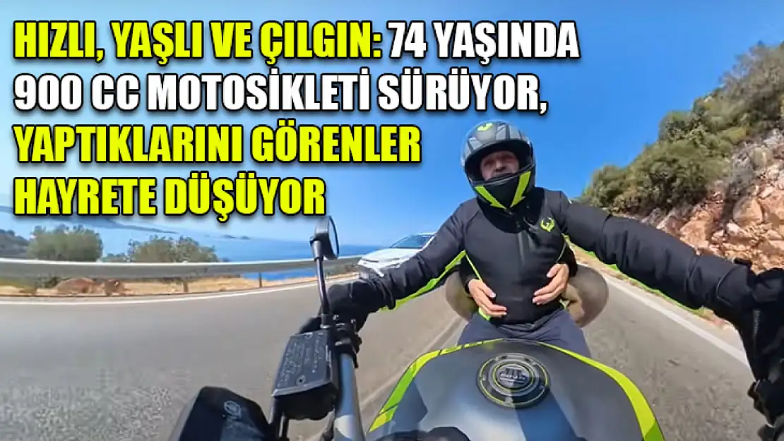 Hızlı, yaşlı ve çılgın: 74 yaşında 900 cc motosikleti sürüyor, yaptıklarını görenler hayrete düşüyor