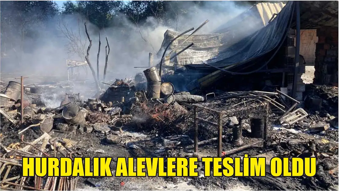 Hurdalık alevlere teslim oldu