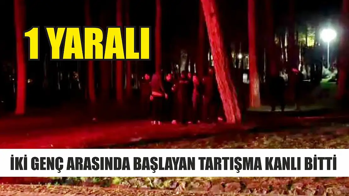 İki genç arasında başlayan tartışma kanlı bitti: 1 yaralı