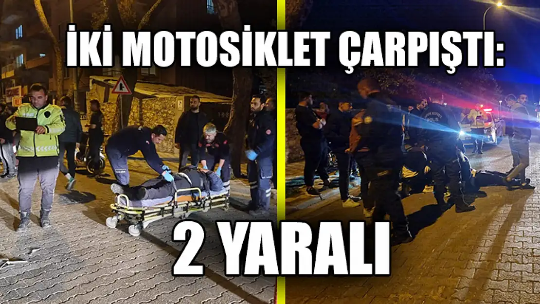 İki Motosiklet Çarpıştı: 2 Yaralı