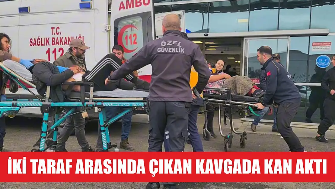 İki taraf arasında çıkan kavgada kan aktı 3 yaralı