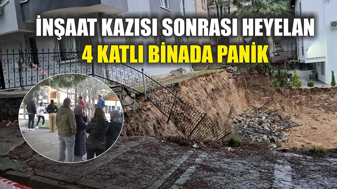 İnşaat Kazısı Sonrası Heyelan: 4 Katlı Binada Panik