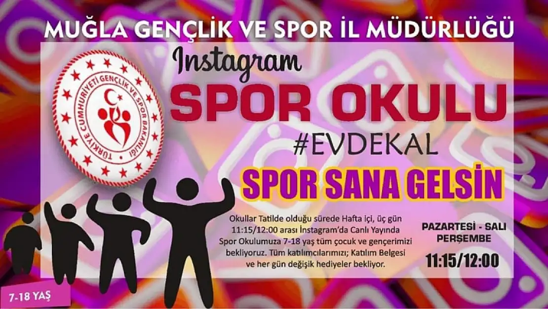 İnstagram spor okulu başladı 