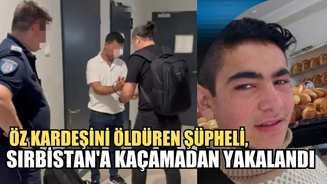 Interpol devreye girdi, öz kardeşini öldüren şüpheli, Sırbistan'a kaçamadan yakalandı