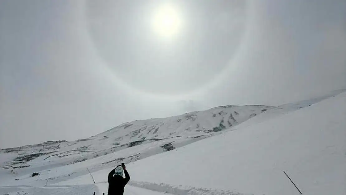 Işık halkası 'halo', Erciyes'te görüntülendi