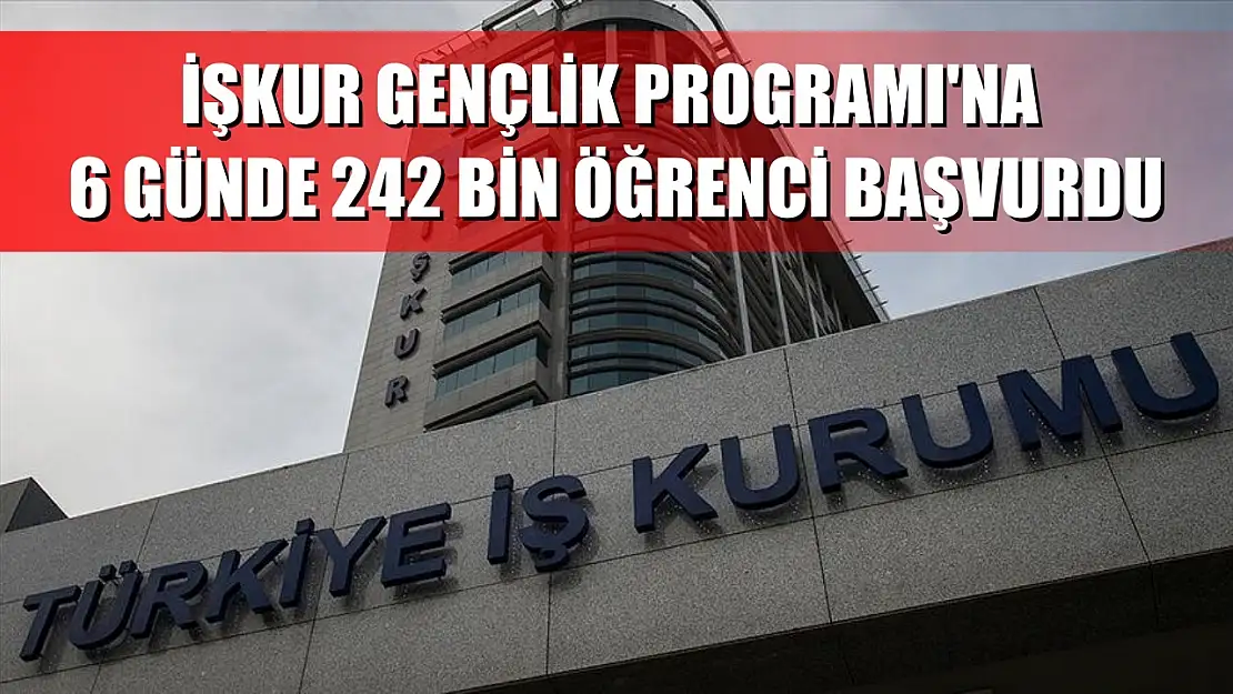 İŞKUR Gençlik Programı'na 6 günde 242 bin öğrenci başvurdu