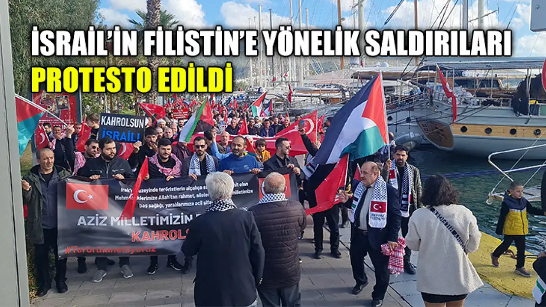 İsrail'in Filistin'e Yönelik Saldırıları Protesto Edildi