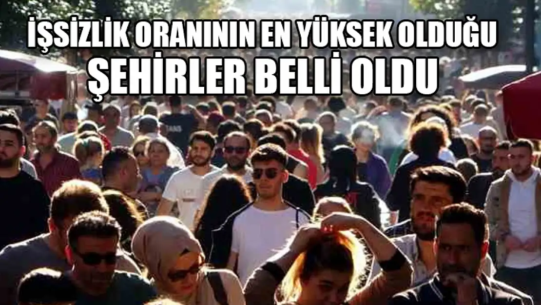 İşsizlik Oranının En Yüksek Olduğu Şehirler Belli Oldu