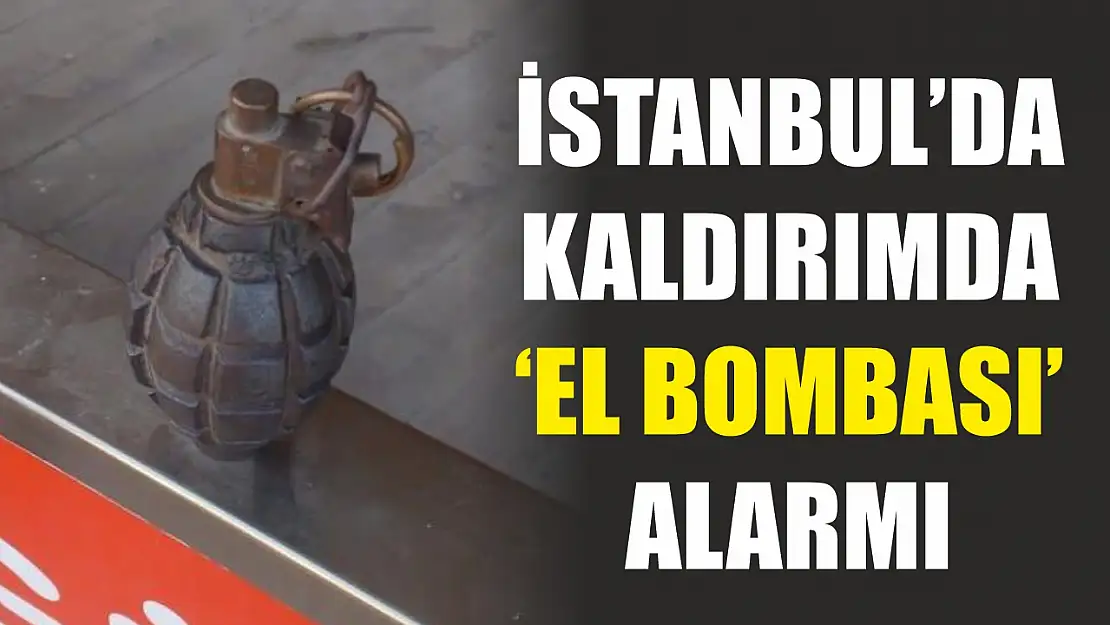 İstanbul'da Kaldırımda 'el bombası' alarmı