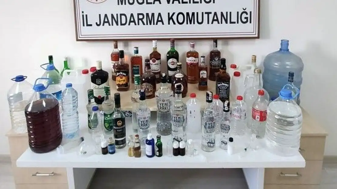 Jandarma 249 litre sahte alkol ele geçirdi