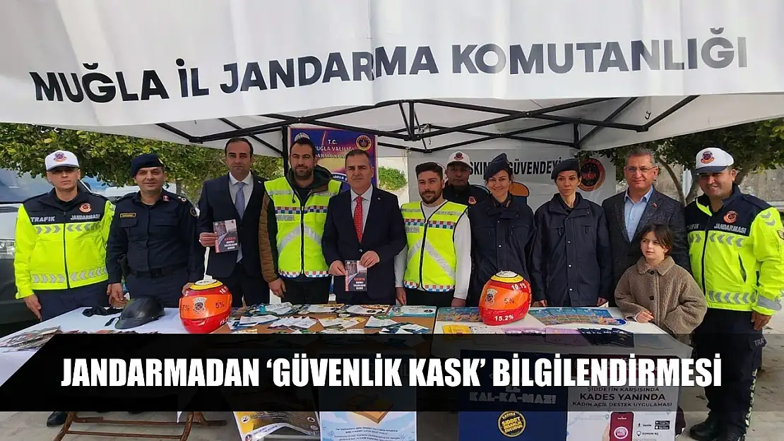 Jandarmadan 'Güvenlik Kask' bilgilendirmesi