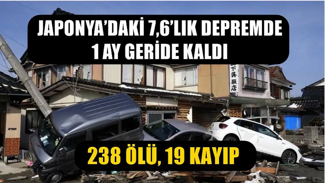 Japonya'daki 7,6'lık depremde 1 ay geride kaldı,  238 ölü, 19 kayıp