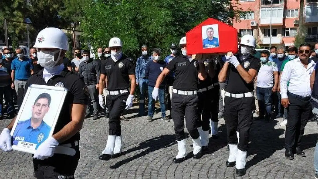 Kalp krizi sonucu hayatını kaybeden polis memuru için tören düzenlendi