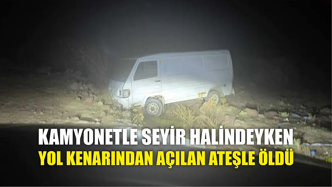 Kamyonetle seyir halindeyken yol kenarından açılan ateşle öldü