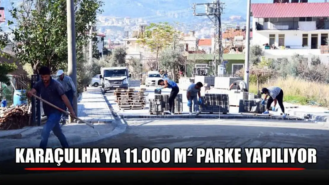 Karaçulha'ya 11.000 M² Parke Yapılıyor