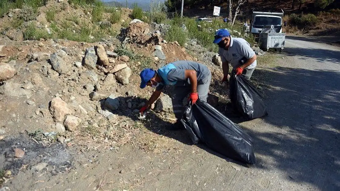 Karataş Mevkii'nde temizlik yapıldı