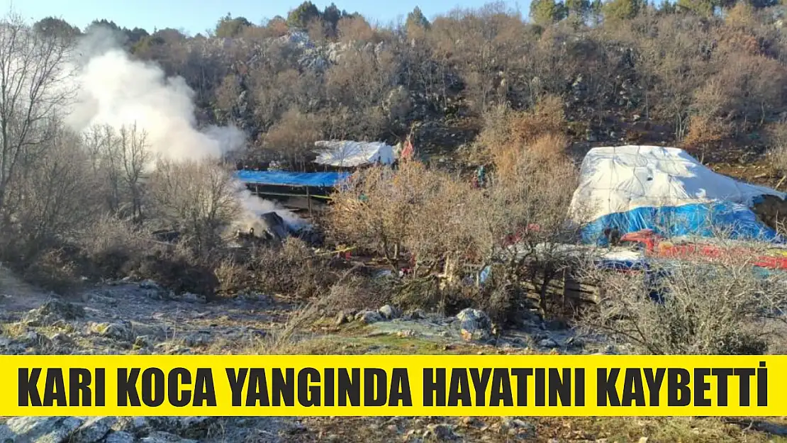 Karı koca yangında hayatını kaybetti