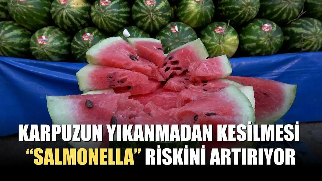 Karpuzun yıkanmadan kesilmesi 'salmonella' riskini artırıyor
