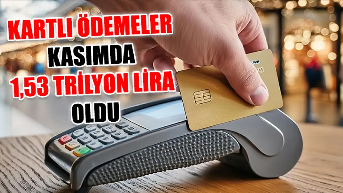 Kartlı ödemeler kasımda 1,53 trilyon lira oldu