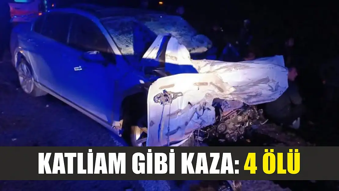 Katliam gibi kaza: 4 ölü