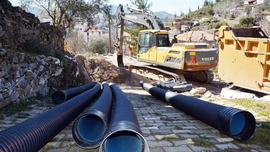 Kavaklıdere kanalizasyon çalışmalarında sona yaklaşıldı