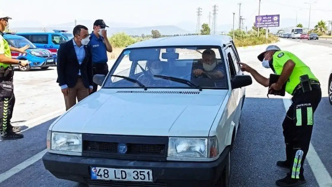 Kaymakam Arslan trafik denetimi yaptı