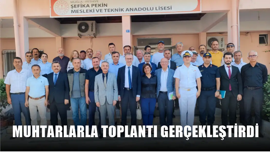 Kaymakam Ertaş Muhtarlarla Toplantı Gerçekleştirdi