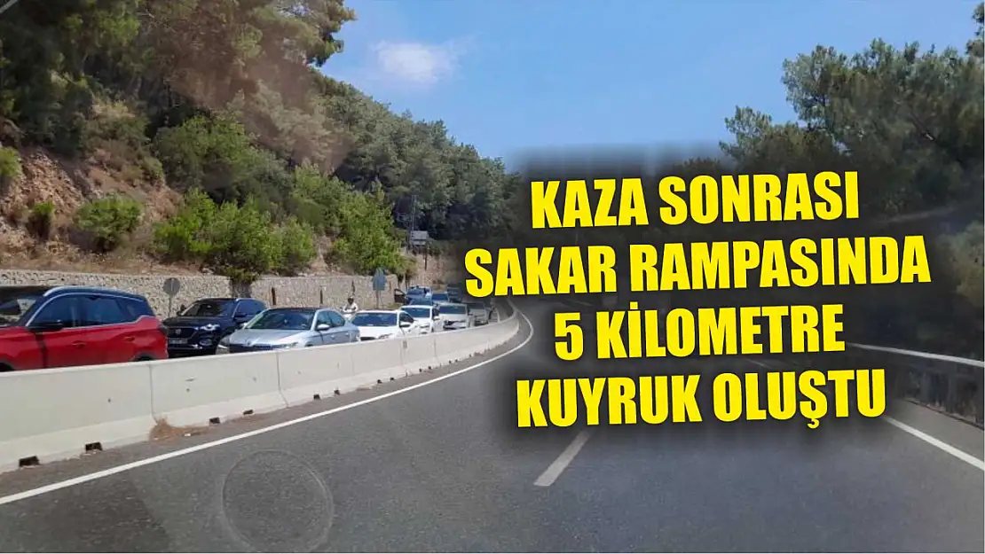 Kaza sonrası Sakar rampasında 5 kilometre kuyruk oluştu