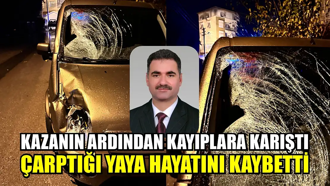 Kazanın ardından kayıplara karıştı, çarptığı yaya hayatını kaybetti