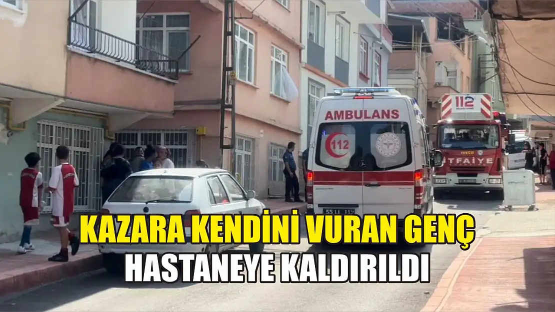 Kazara kendini vuran genç hastaneye kaldırıldı