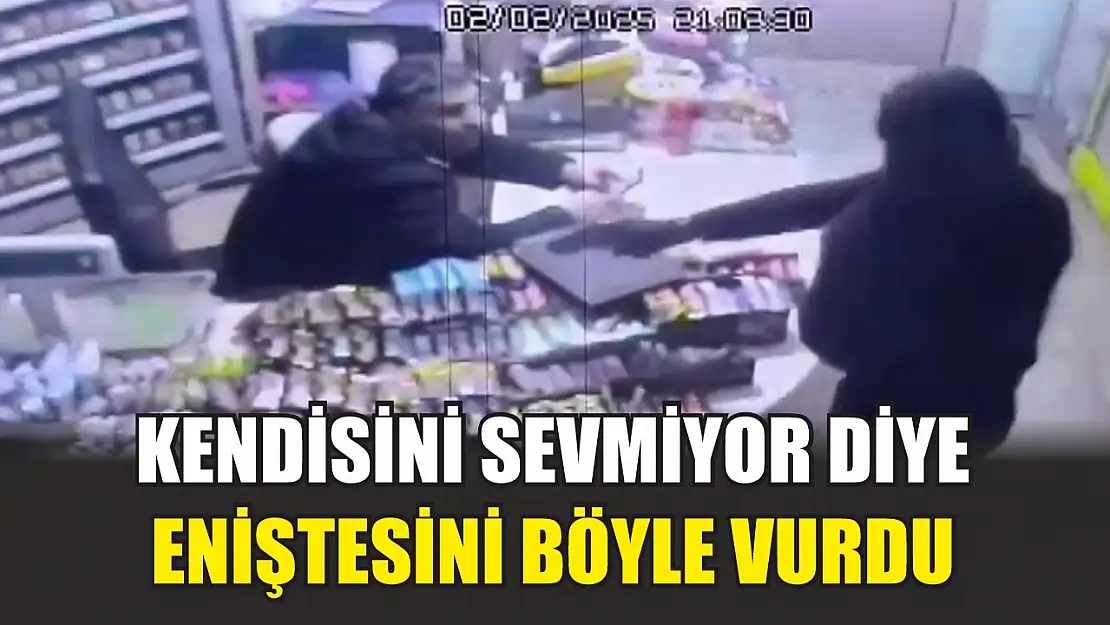 Kendisini sevmiyor diye eniştesini böyle vurdu