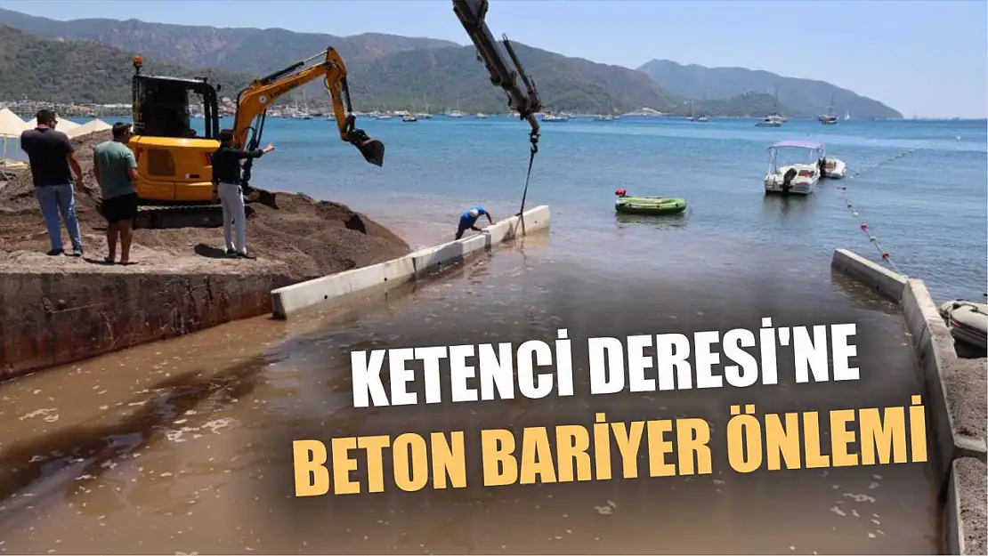 Ketenci Deresi'ne beton bariyer önlemi