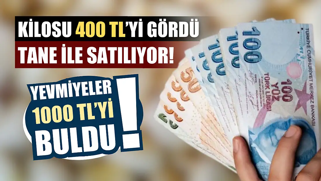 Kilosu 400 TL'yi gördü, tane ile satılıyor! Yevmiyeler 1000 TL'yi buldu