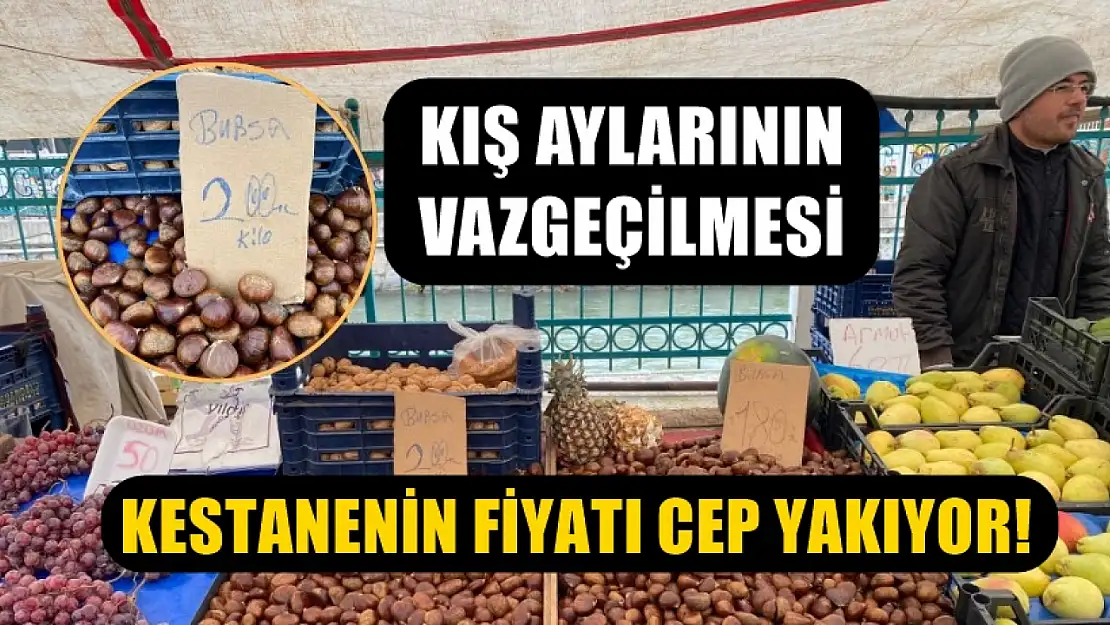 Kış Aylarının Vazgeçilmesi Kestanenin Fiyatı Cep Yakıyor!