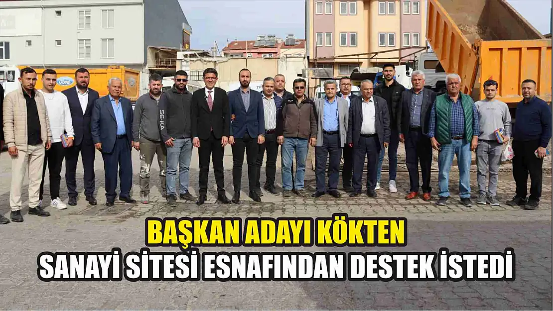 Kökten Sanayi Sitesi Esnafından Destek İstedi