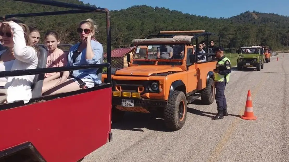 Kolluk kuvvetlerinden Jeep safarilere sıkı denetim