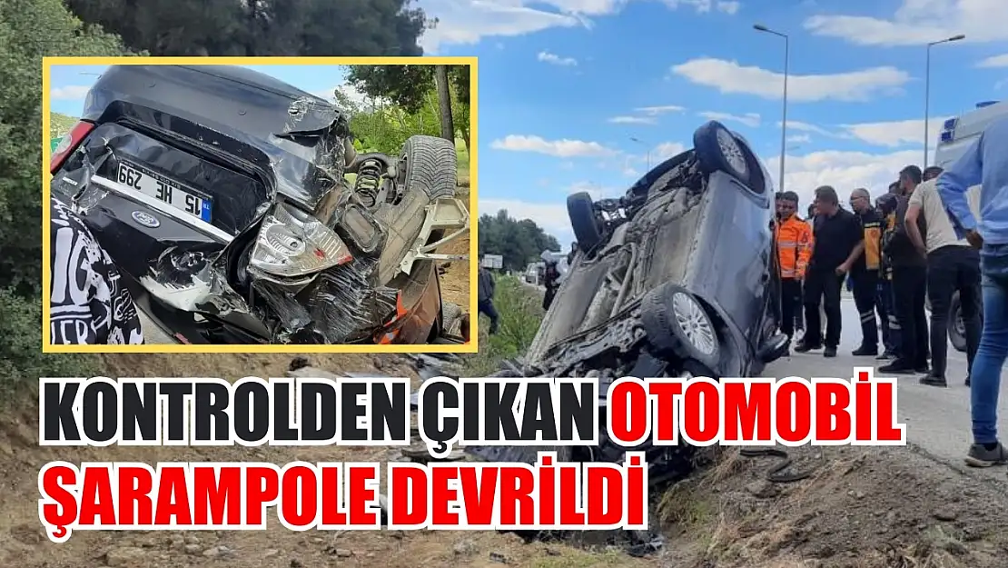 Kontrolden çıkan otomobil şarampole devrildi: 1 yaralı