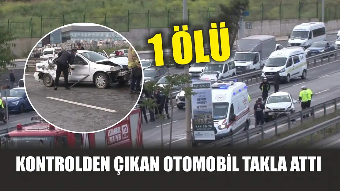 Kontrolden çıkan otomobil takla attı :1 ölü