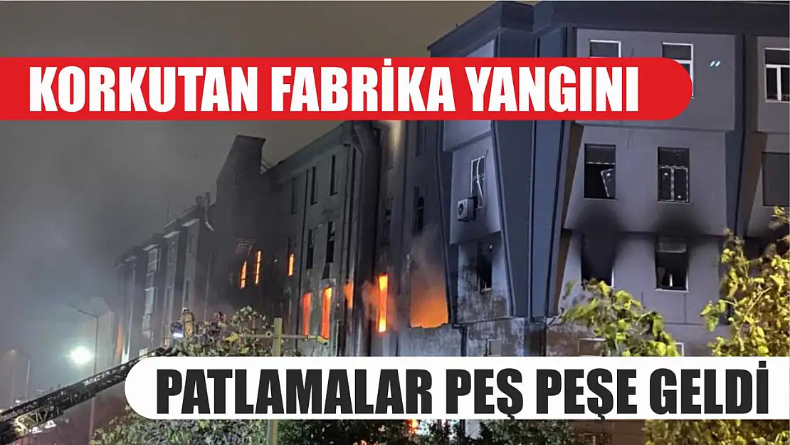 Korkutan fabrika yangını: Patlamalar peş peşe geldi