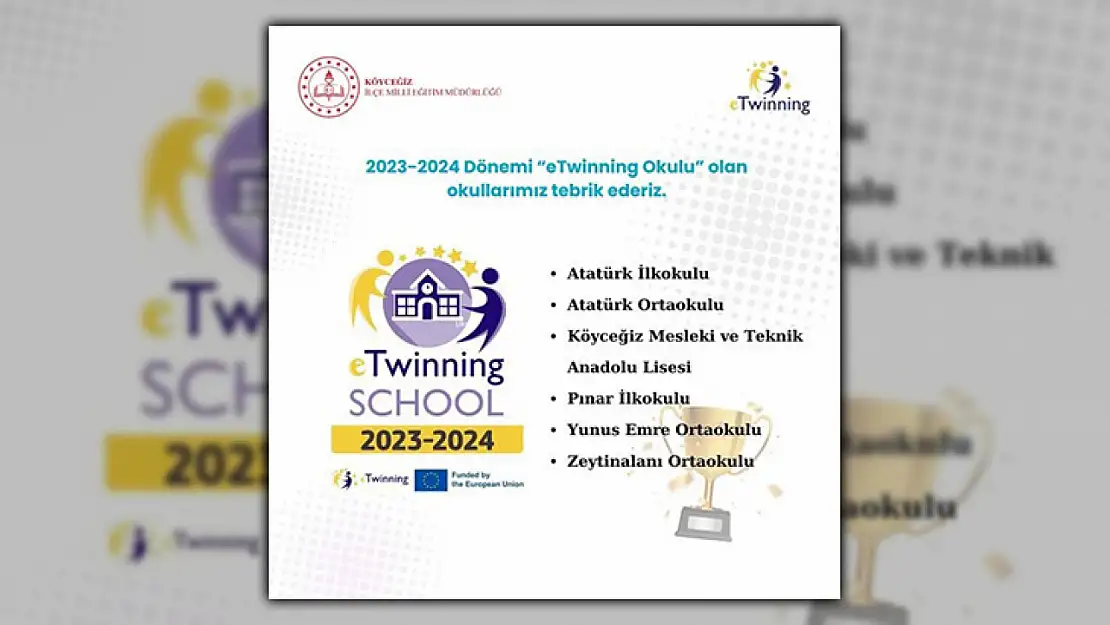 Köyceğiz'de 6 Okul eTwinning Okulu Seçildi