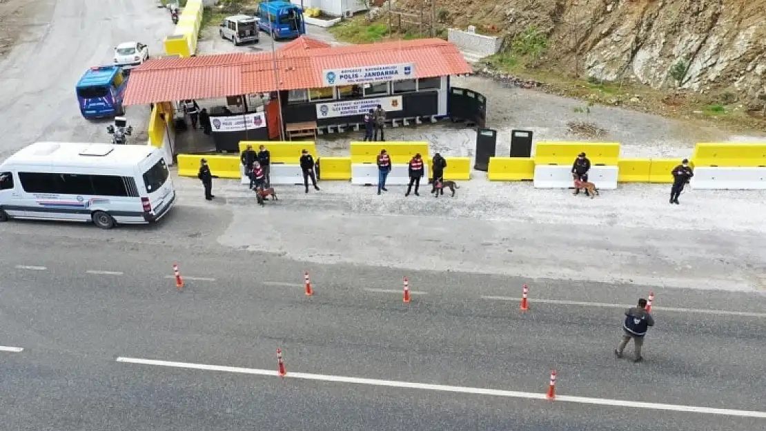 Köyceğiz'de Drone destekli Güven Huzur Uygulaması yapıldı