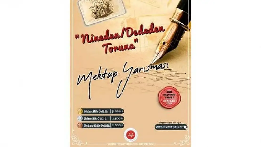 KÖYCEĞİZ'DE 'NİNEDEN, DEDEDEN TORUNA MEKTUP' YARIŞMASI BAŞLADI