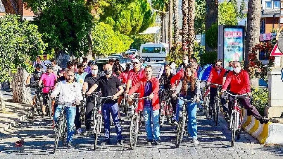 Köyceğiz'de pedallar 'Doğa ve Sağlık' için çevrildi