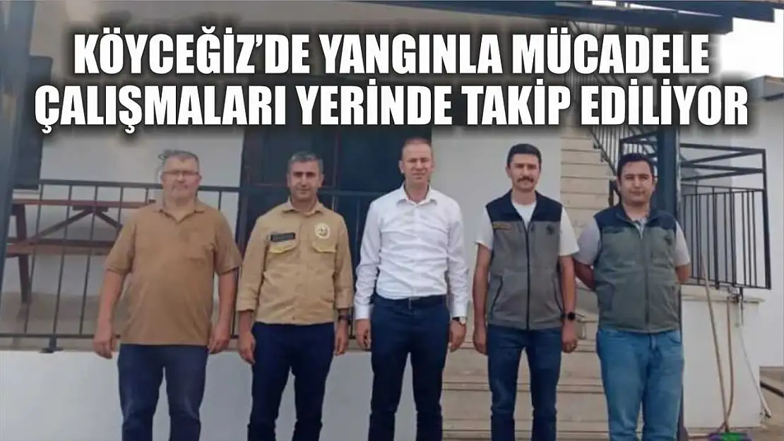 Köyceğiz'de yangınla mücadele çalışmaları yerinde takip ediliyor