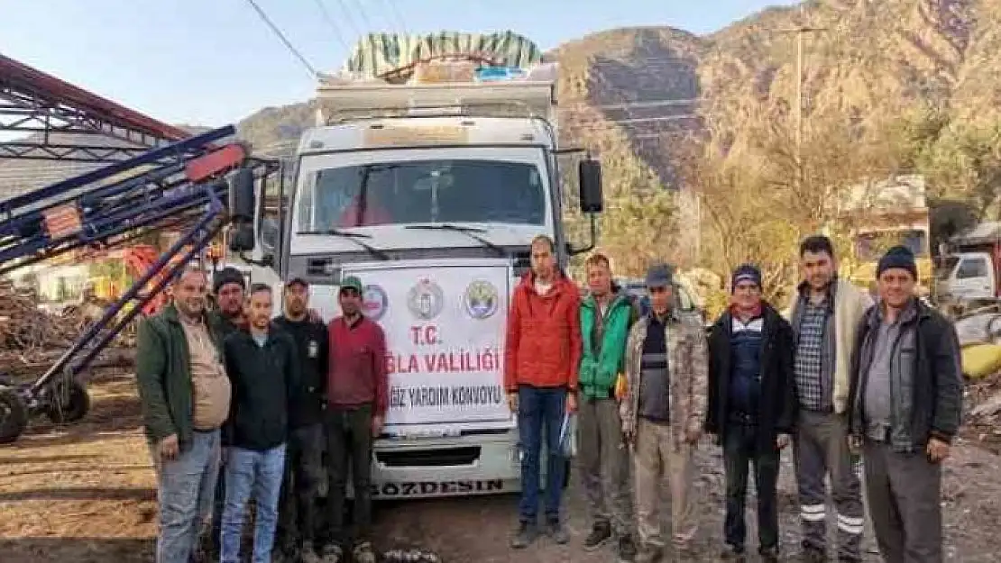 KÖYCEĞİZ'DEN DEPREM BÖLGESİNE ODUN GÖNDERİLDİ