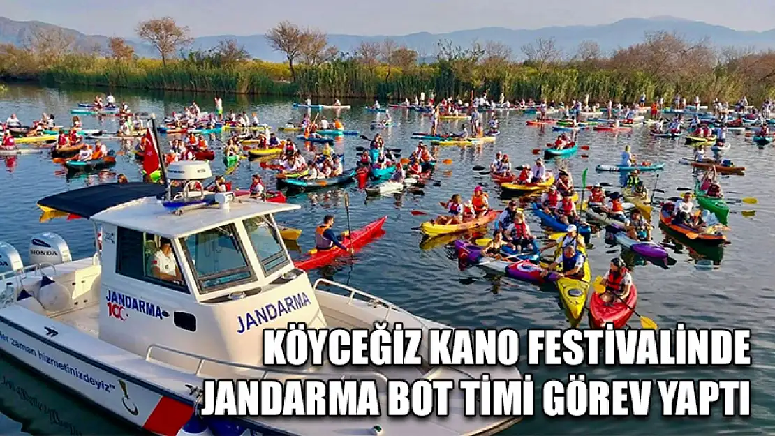 Köyceğiz kano festivalinde jandarma bot timi görev yaptı