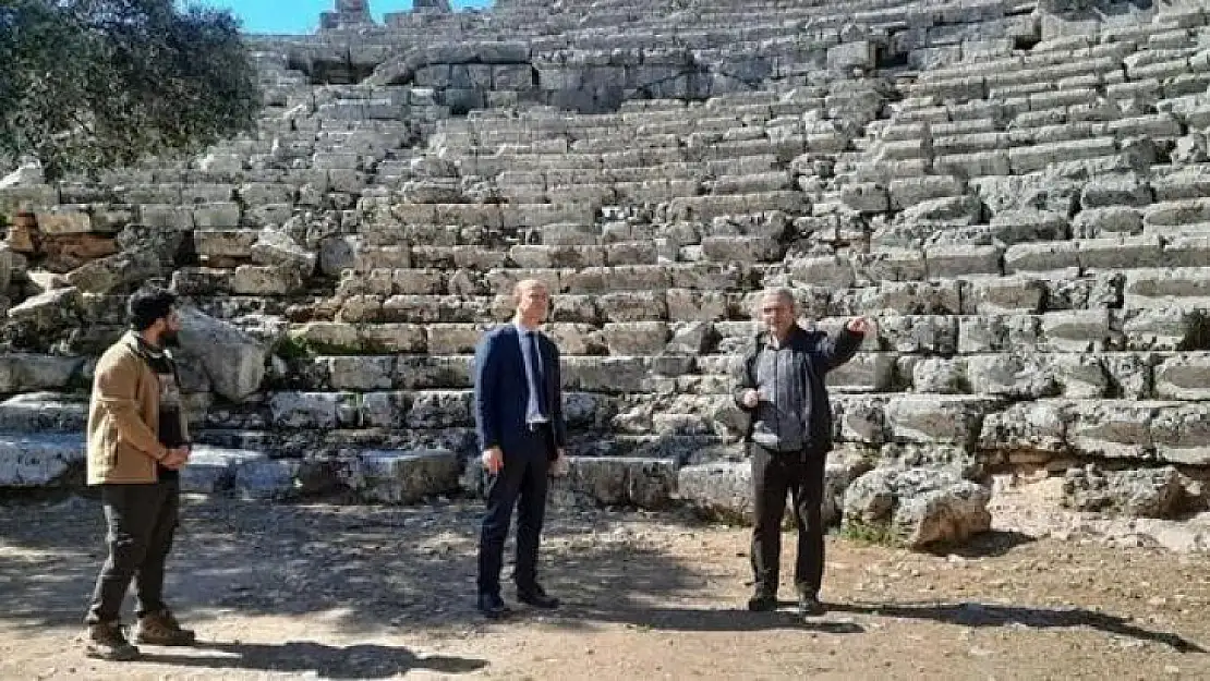 Köyceğiz Kaymakamı Maslak, Kaunos Antik kentini gezdi