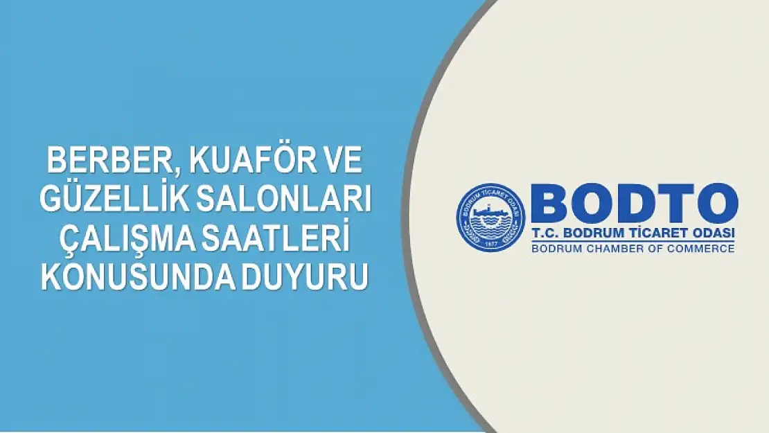 Kuaför ve Güzellik Salonları Çalışma Saatleri Konusunda Duyuru