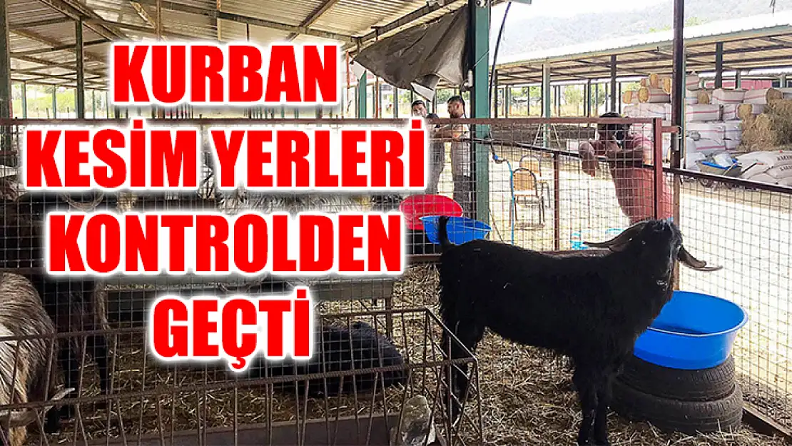 Kurban Kesim Yerleri Kontrolden Geçti