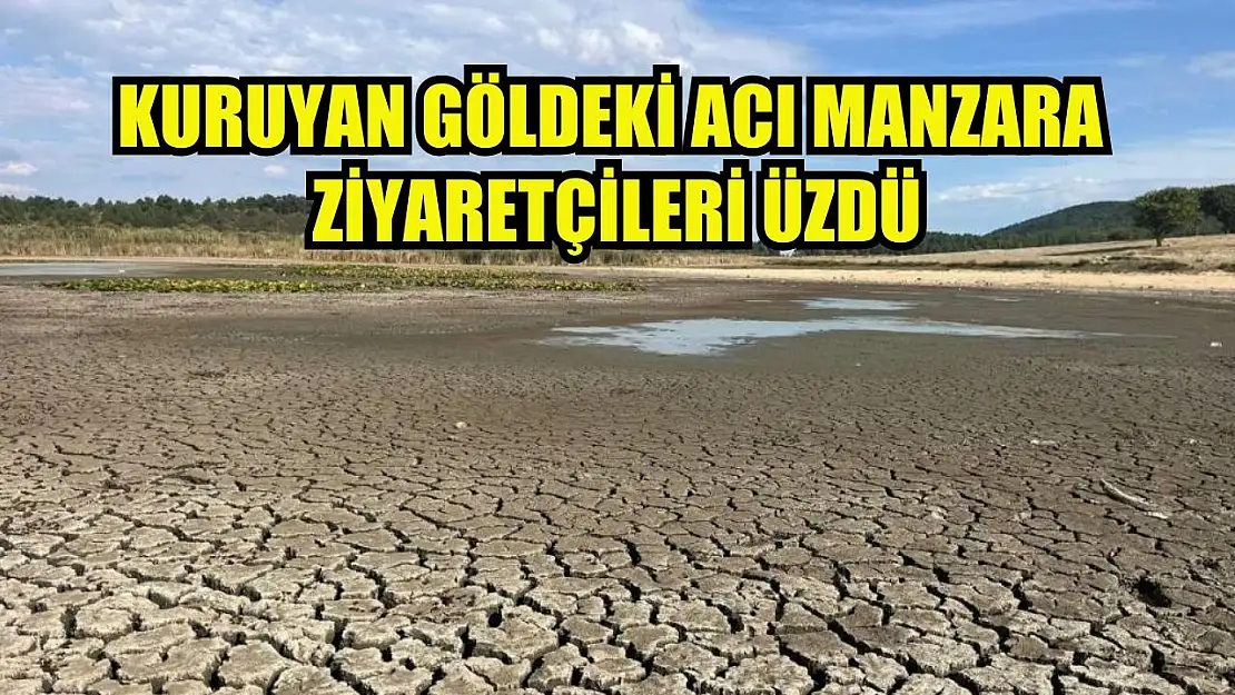 Kuruyan Göldeki acı manzara ziyaretçileri üzdü